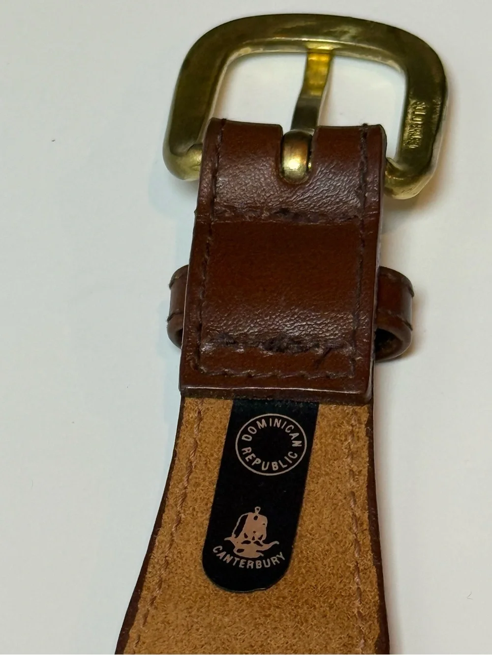 Canterbury Nautical Signal Flag Leather Belt Size 38